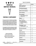 1971 Pontiac Service Manual