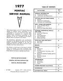 1977 Pontiac Shop Manual