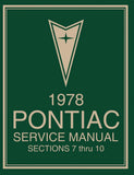 1978 Pontiac Service Manual - 2 Vol Set