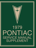 1979 Pontiac Service Manual Supplement