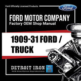 1909-1931 Ford Trucks and Cars Shop Manuals, Sales Data & Parts Books on USB