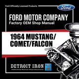 1964 Mustang Falcon Comet Shop Manuals Sales Wiring Diagrams Parts Books on USB