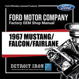 1967 Mustang Falcon Fairlane Shop Manuals, Sales Data & Parts Books on USB