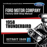 1958 Thunderbird Shop Manuals, Sales Data & Parts Books on USB