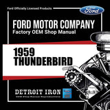 1959 Thunderbird Shop Manuals, Sales Data & Parts Books on USB