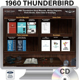 1960 Thunderbird Shop Manuals, Sales Data & Parts Books on USB