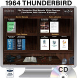 1964 Thunderbird Shop Manual, Sales Literature & Parts Books on USB