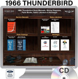 1966 Thunderbird Shop Manual, Sales Literature & Parts Books on USB