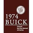1974 Buick Chassis Service Manual (All Series) - 11x26 in. COLOR Wiring Diagrams