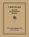 1934-1936 Chrysler Shop Manual - Includes 11x26 inch Wiring Diagrams