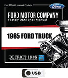 1965 Ford Truck / Van Shop Manuals, Wiring Diagrams & Parts Books on USB