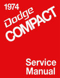 1974 Dodge Compact Van Service Manual