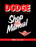 1955 Dodge Car Repair Shop Manual