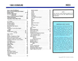 1983 Ford Econoline Van Electrical Vacuum Troubleshooting Manual - COLOR