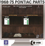 1968-1975 Pontiac Parts Manuals (Only) on USB