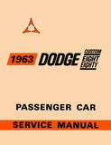 1963 Dodge Custom 880 Shop Manual