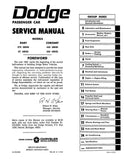 1965 Dodge Dart Coronet Technical Service Manual