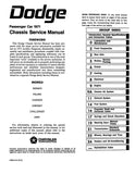 1971 Dodge Chassis Service Manual Challenger Dart Charger Coronet Polara Monaco