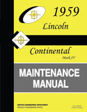 1959 Lincoln Maintenance Manual