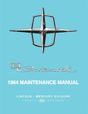 1964 Lincoln Continental Maintenance Manual