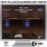 1973-1979 Lincoln/Mercury Parts Manuals (Only) on USB