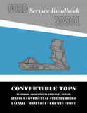 1962-1963 Ford Lincoln Mercury Convertible Top Service Handbook