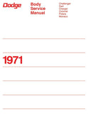 1971 Dodge Body Service Manual