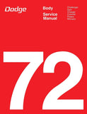 1972 Dodge Car Body Shop Manual