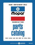 1965 Chrysler Car Body & Chassis Parts Catalog - Text & Illustrations
