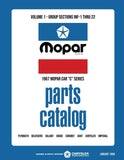 1967 Chrysler Car Body & Chassis Parts Catalog - Text and Illustrations
