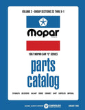 1967 Chrysler Car Body & Chassis Parts Catalog - Text and Illustrations