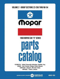 1968 Chrysler Car Body & Chassis Parts Catalog - Text and Illustrations