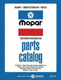1969 Chrysler Car Body & Chassis Parts Catalog - Text and Illustrations