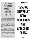 1953-1963 Chevrolet Body Mouldings and Attaching Parts