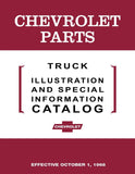 1959 - 1968 Chevrolet Truck Parts Illustration & Special Information Catalog