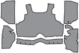 1966-1967 Oldsmobile Toronado Trunk Mat in 17FT Charcoal Felt