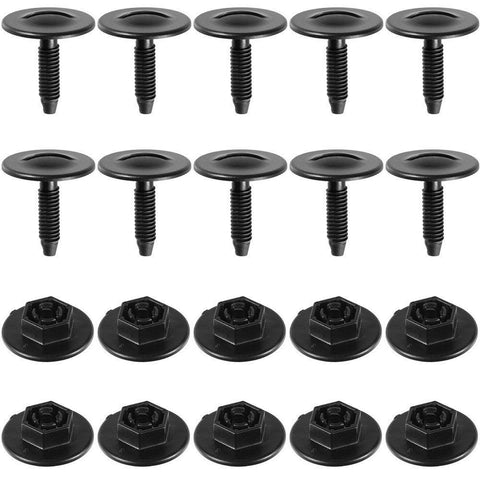 Bumper / Grille Push-Type Retainers and Nuts 20 pcs - GM 11610747 / 11610748