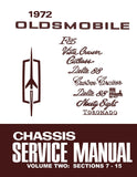 1972 Oldsmobile Chassis Service Manual