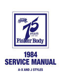 1984 Fisher Body A-X-J Service Manual