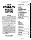 1979 Cadillac Shop Manual