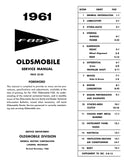 1961 Oldsmobile F-85 Service Manual