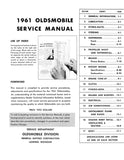 1961 Oldsmobile Service Manual - 88, S-88, 98