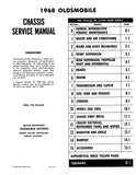 1968 Oldsmobile Chassis Service Manual