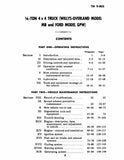 1940-1945 Willys MB Ford GPW WII Jeep Operating & Maintenance Manual TM 9-803