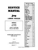1969 - 1970 Jeep Gladiator & Wagoneer (J-Series) Service Manual