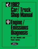 1982 Ford Lincoln Mercury Car / Truck Engine Diagnosis, Emissions Shop Manual