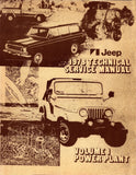 1978 Jeep Technical Service Manual (3 Volumes) - Includes 11x26 Wiring Diagrams
