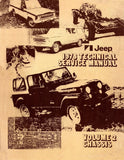 1978 Jeep Technical Service Manual (3 Volumes) - Includes 11x26 Wiring Diagrams