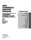 1978 Jeep Technical Service Manual (3 Volumes) - Includes 11x26 Wiring Diagrams