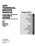 1978 Jeep Technical Service Manual (3 Volumes) - Includes 11x26 Wiring Diagrams
